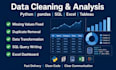 clean and analyse your data using python and pandas