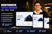 create responsive UX UI website and web app designs in figma
