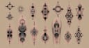 make custom minimal and geometric tattoo design
