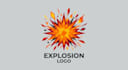 design a dynamic and powerful explosion logo