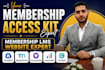 develop membership website with accesskit and memberpress