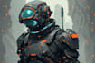 illustrate a fabulous sci fi character illustration