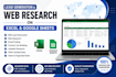do lead generation, web research and data collection