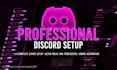 create and setup an advanced discord server with bots