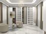 do a morden luxury bedroom interior with realistic 3d rendering