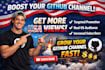 do github channel promotion to gain USA views