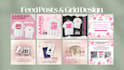 aesthetic branding and product post design