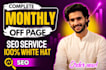 monthly backlinks buliding off page SEO for website ranking