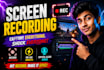 screencast website or app tutorial screen recording video