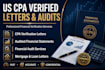 prepare audited financials and verify as licensed CPA