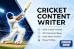 write expert cricket articles and match analysis