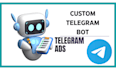 create functional telegram bot using python do telegram promotion for bot