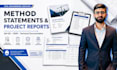 write construction method statements, mdr and project reports