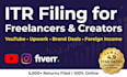 file itr for freelancer and content creator