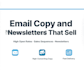 write high converting email copy and engaging newsletters