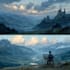draw a natural landscape and background illustration