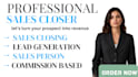 commission based salesperson sales representative appointment setter salescloser