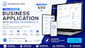 develop business application with modern responsive UI