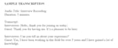 audio and video transcription