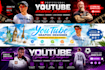 design a professional youtube banner and logo