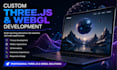 build custom threejs, webgl, interactive 3d websites