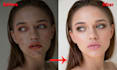 do skin retouching and beautifying pic with high quality