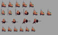 make pixel art character, sprite sheet nsfw pixel art animation game asset