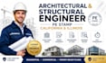architectural engineer, structural design, stamp in califonia and illinois