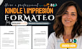 do spanish KDP book formatting, kindle formatting and print layout
