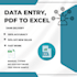 copy paste PDF to excel data entry