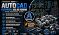 do autocad 2d, 3d modeling with accurate technical drafting