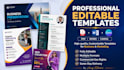 provide professional editable templates PDF word and canva
