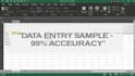 fast and accurate data entry