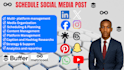 schedule post using buffer metricool hootsuite later loomly on social media post