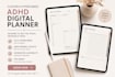 do custom adhd hyperlinked digital daily planner printable journal etsy products