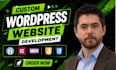 build custom wordpress website development for business as full stack developer