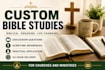 create a custom bible study with discussion questions and application