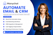 build smart email and CRM chatbots with manychat