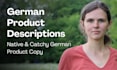 write catchy and persuasive german product descriptions
