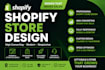 design or redesign a high converting shopify store for your business