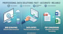 do web scraping, data extraction and data mining
