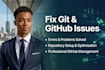 fix git github issues errors problems and setup repositories