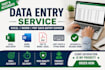 quick data entry service