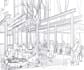 create hand drawn architectural sketches and perspectives