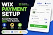 integrate stripe and paypal payment gateway on wix