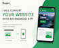 convert a website into an android app