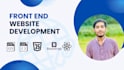 create a responsive frontend website using like HTML CSS javascript and react