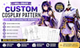 create custom cosplay sewing patterns from your character reference