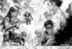 illustrate action packed superhero comic scenes