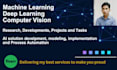 do machine learning, deep learning, computer vision projects